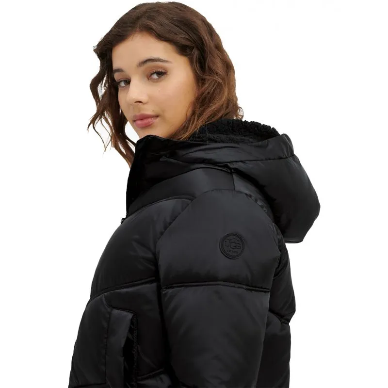 Mujer UGG Ronney Cropped Puffer (alquitrán)