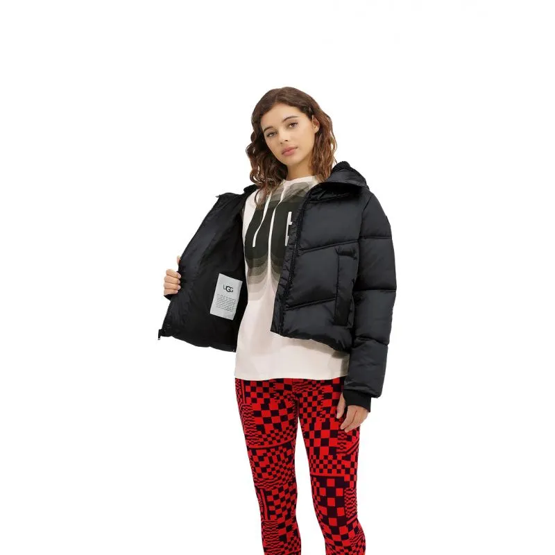 Mujer UGG Ronney Cropped Puffer (alquitrán)