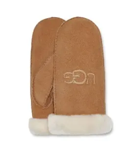 Mujeres UGG Shearling Embroidery (castaño) mitones