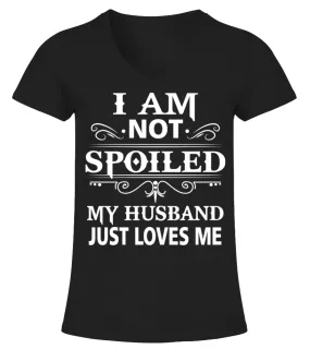 My husband just love me Camiseta cuello pico Mujer