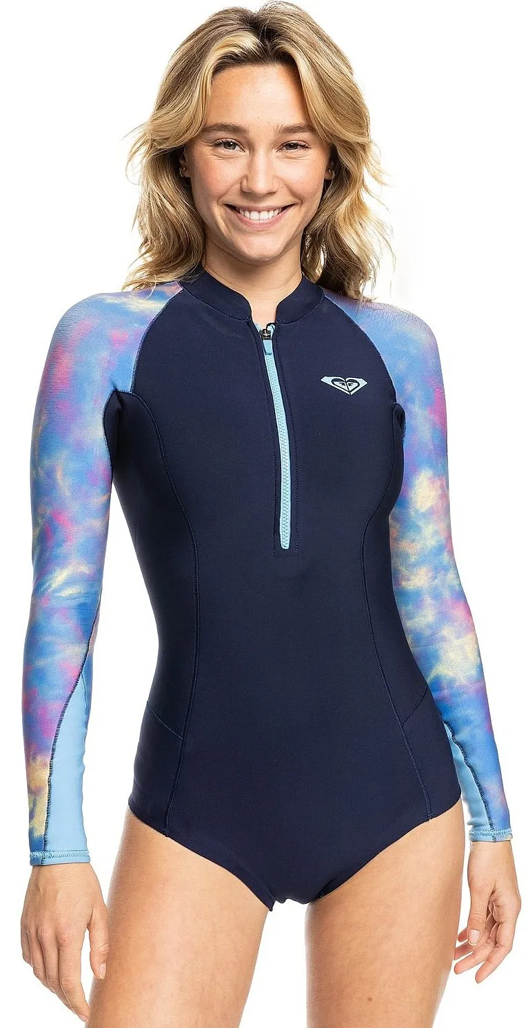 neopreno Roxy 1.5 Popsurf Cheeky Q-LCK LS - NFT6/Pale Marigold Tie Dye Vibes - women´s