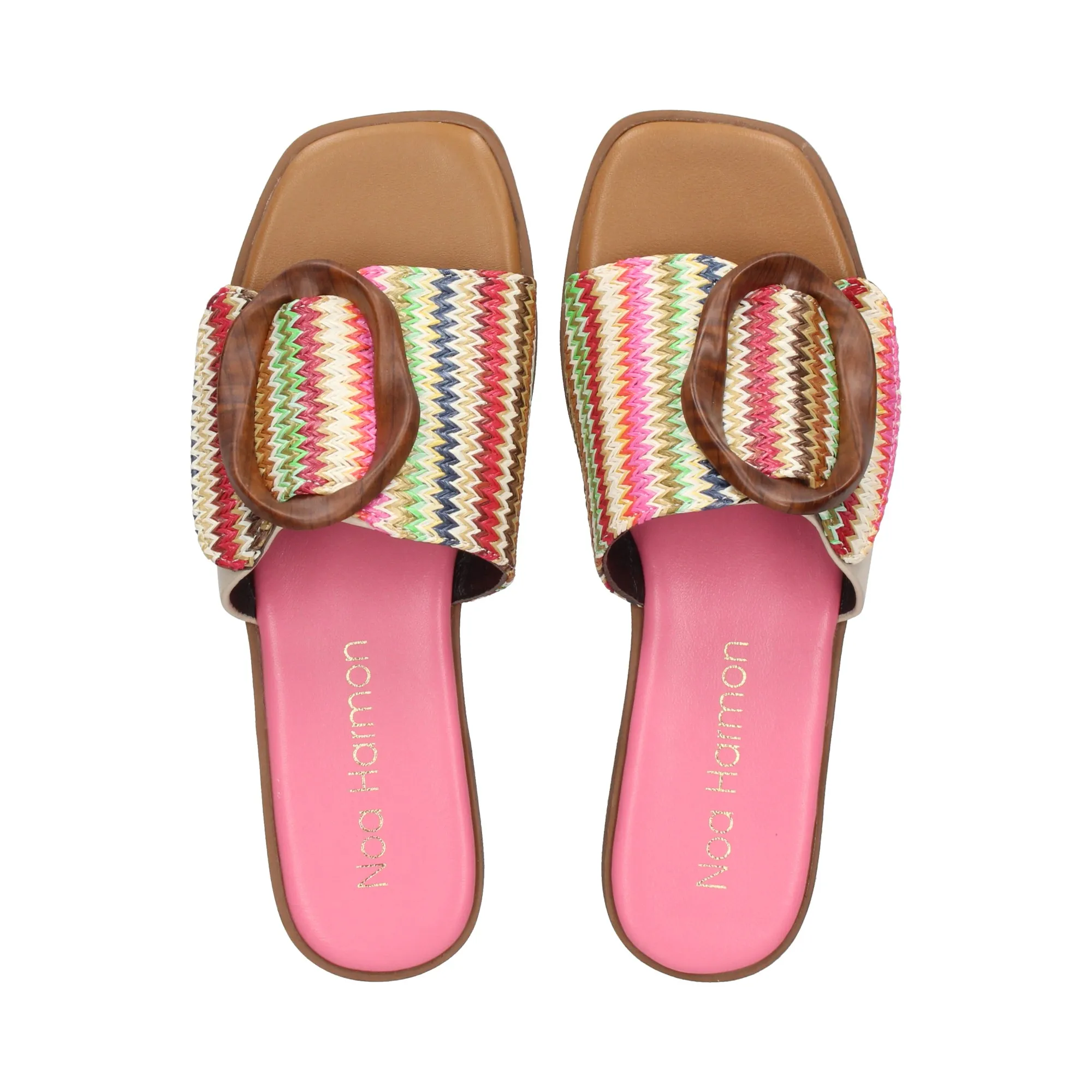 NOA HARMON Sandalias planas de Mujer MULTICOLOR FUXS