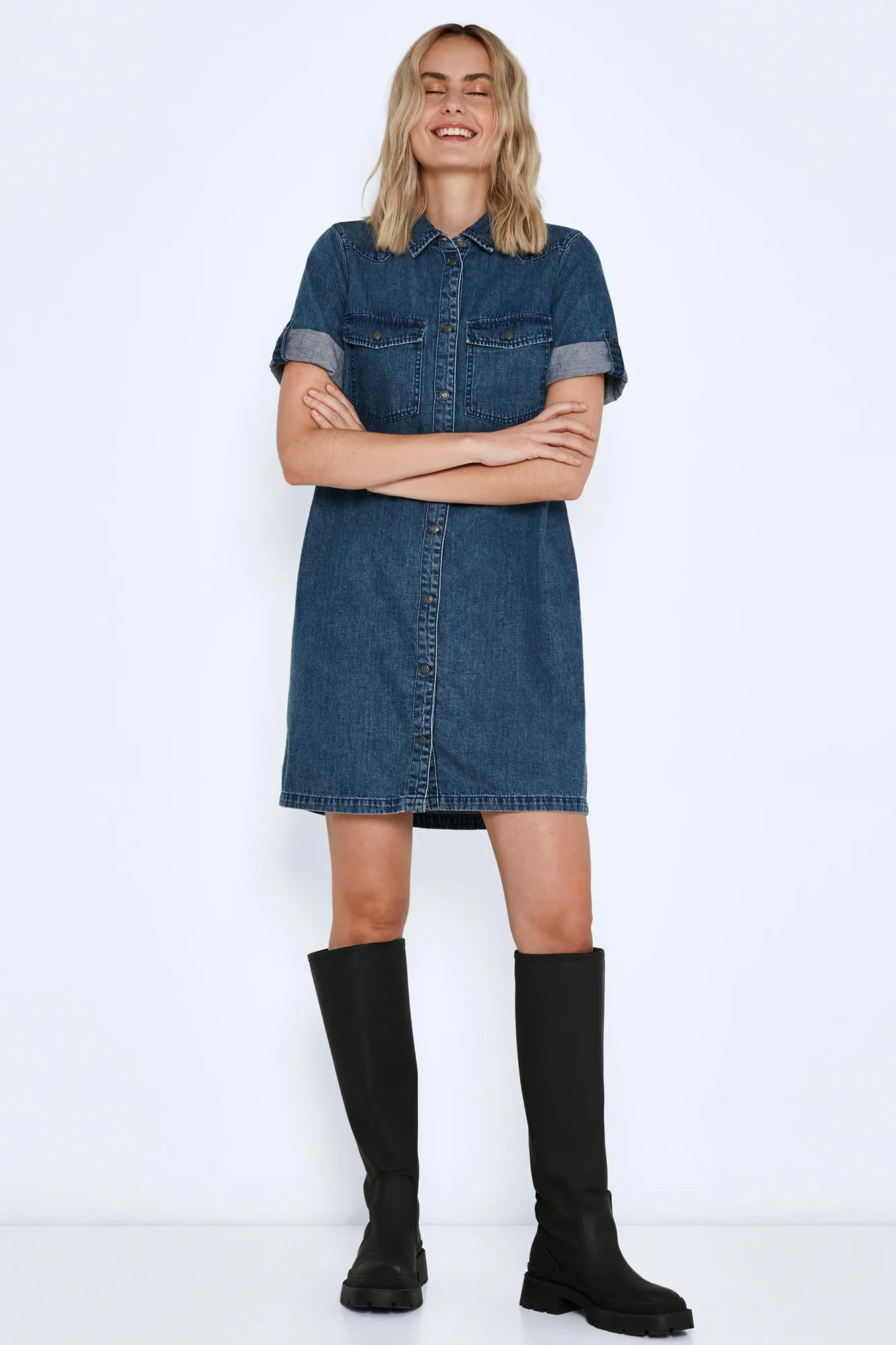 Noisy May Vestido corto denim