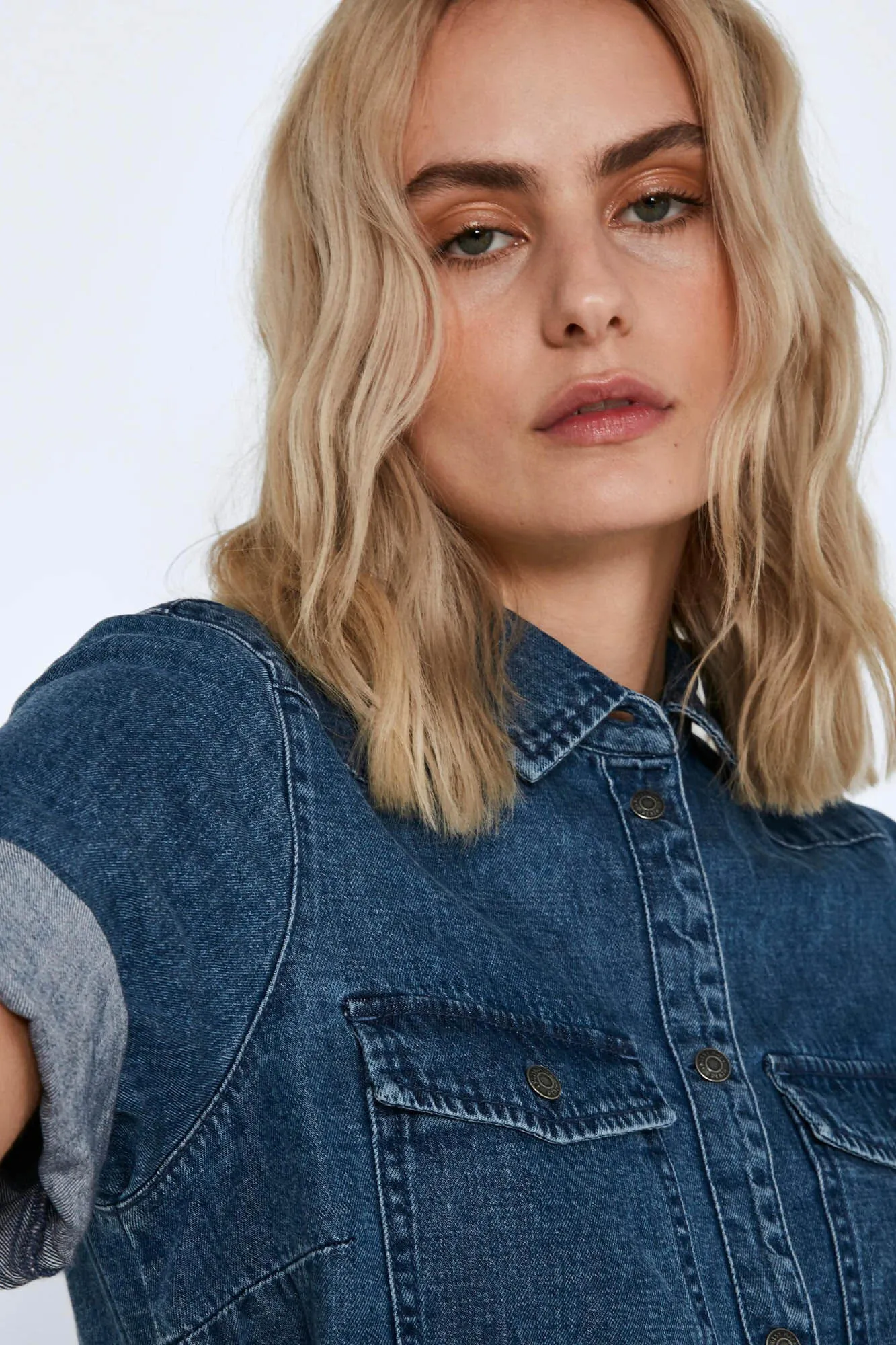 Noisy May Vestido corto denim