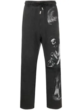 Off-White Graphic-Print Track Pants Black