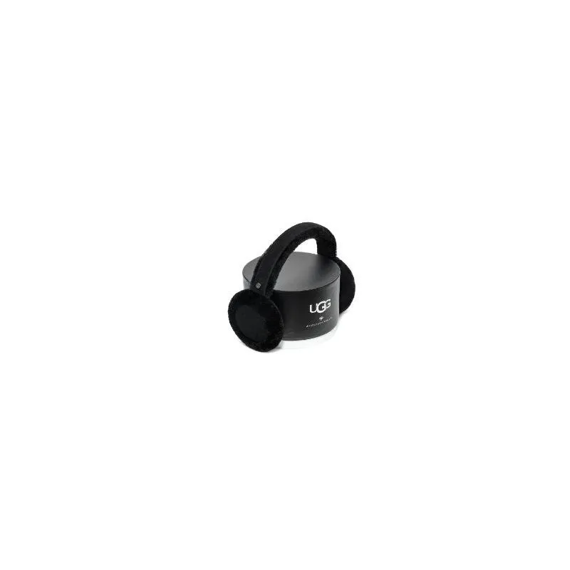 Orejeras Bluetooth de piel de oveja para mujer UGG (Negro)