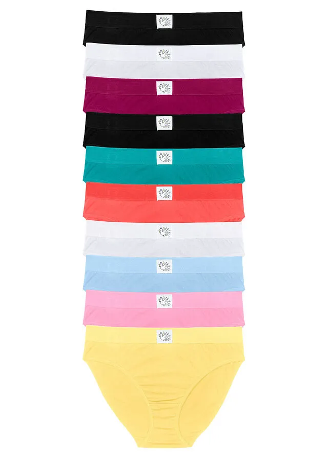 PACK DE 10 BRAGAS MULTICOLORPASTEL