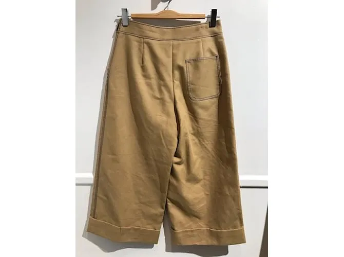 Pantalón MSGM T.Internacional M Algodón Beige 