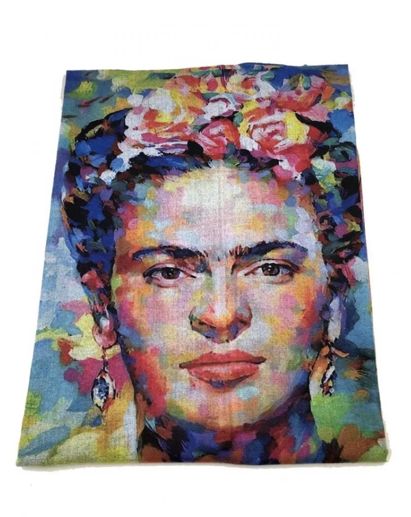 PAÑUELOS PARA MUJER INSPIRADOS EN FRIDA BUFANDA Y FULAR