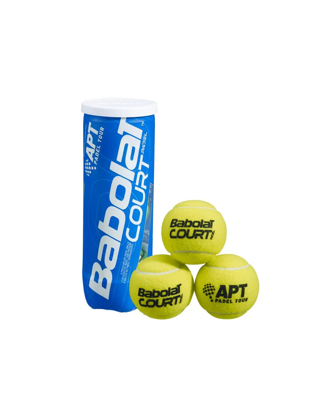 Pelotas de pádel Babolat Court X3 Yellow