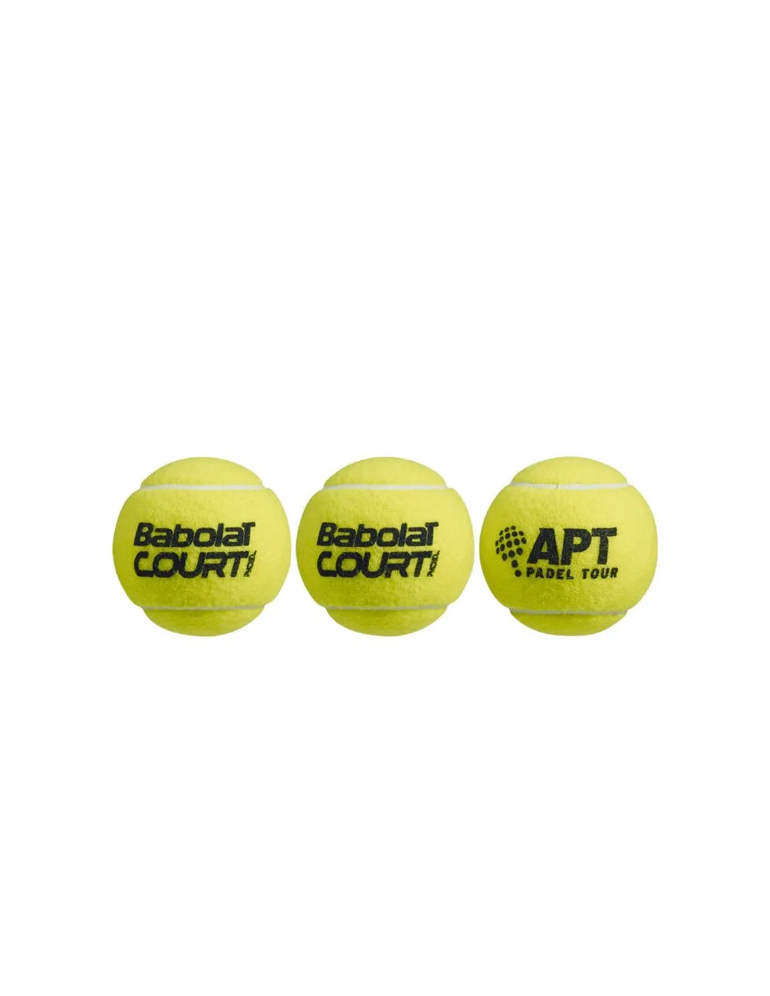 Pelotas de pádel Babolat Court X3 Yellow