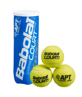 Pelotas de pádel Babolat Court X3 Yellow