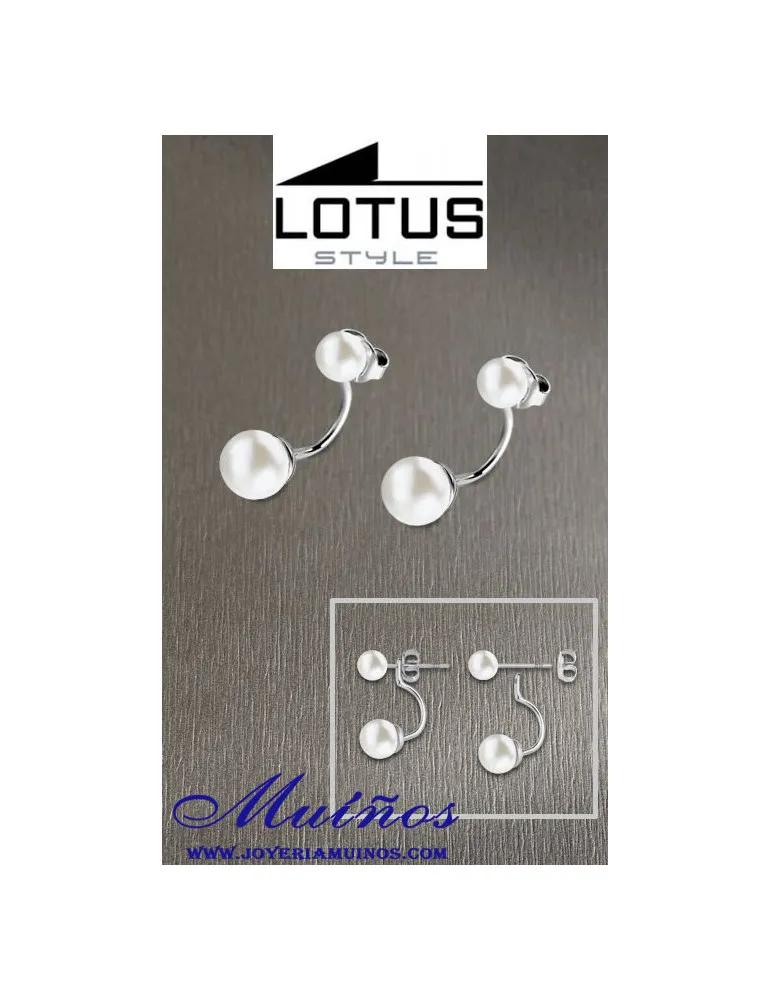 Pendientes lotus Style perlas