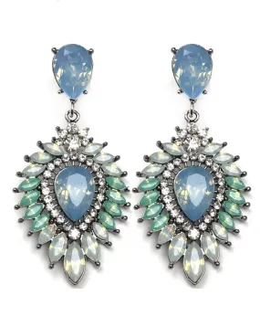 PENDIENTES MUJER VERDE AGUA, PENDIENTES NOCHE Y FIESTA