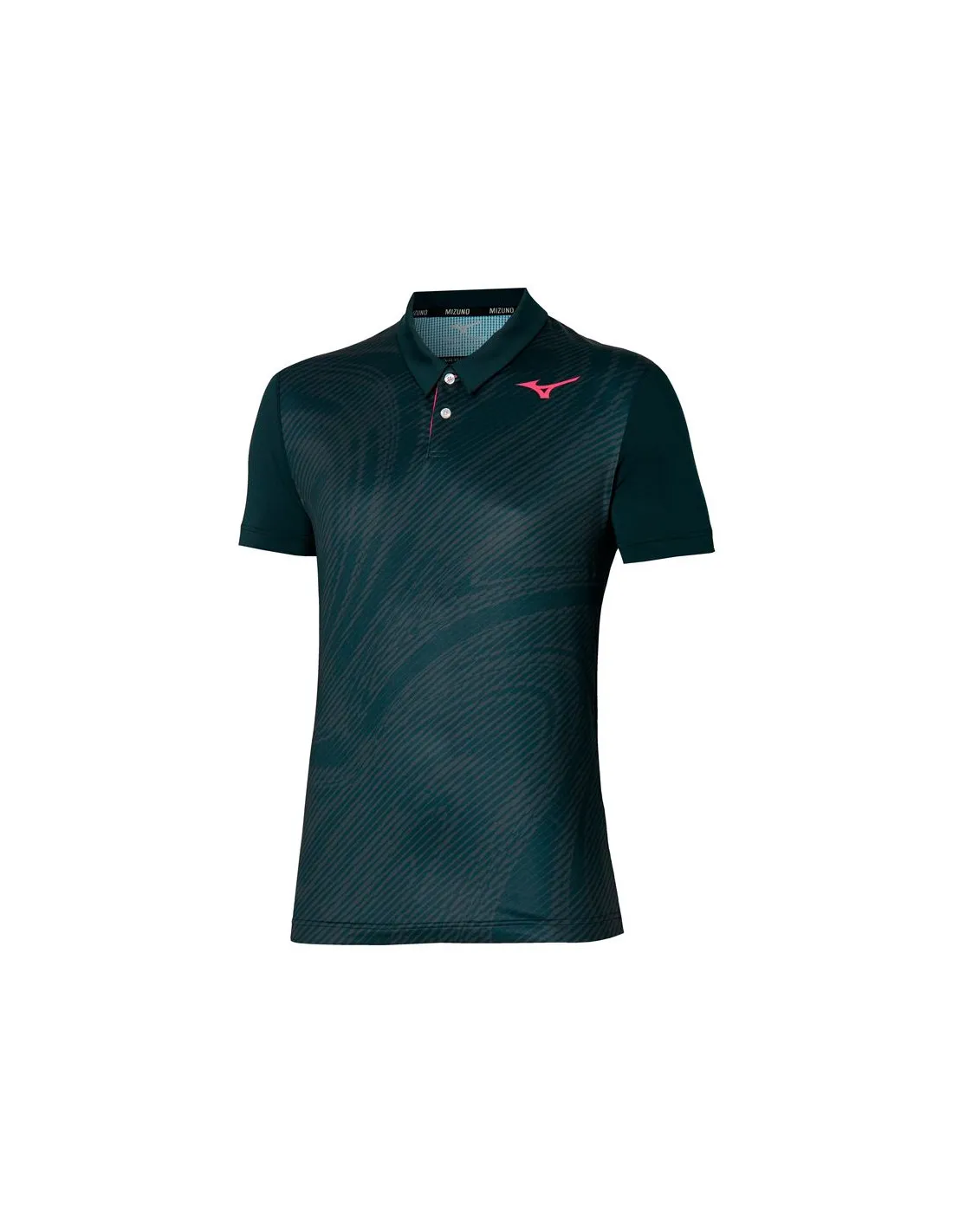 Polo de Tenis Mizuno Charge Shadow Hombre Negro