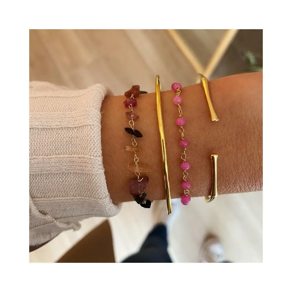 Pulsera Karina Turmalina Oro