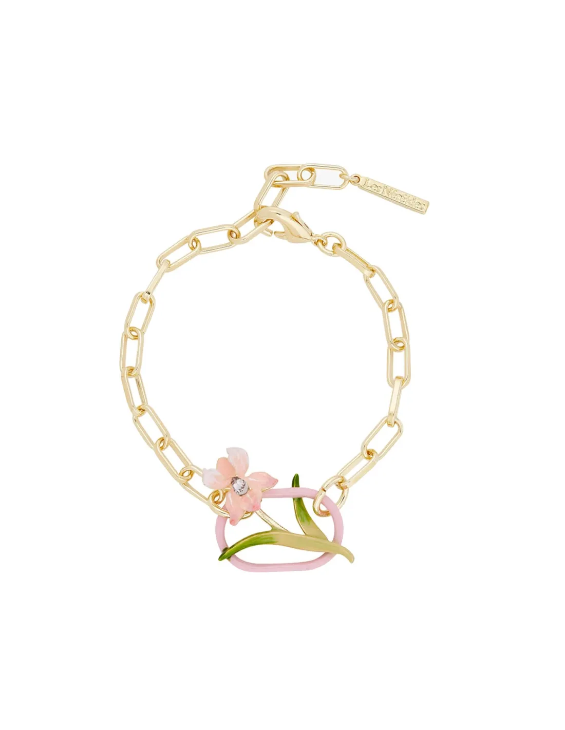 Pulsera lirio rosa pálido