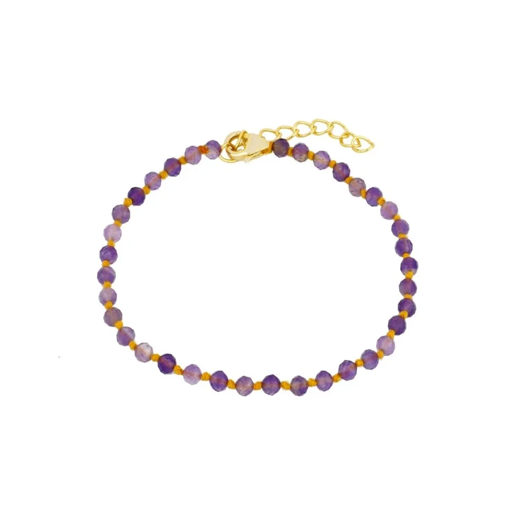 Pulsera Naia Amatista Oro