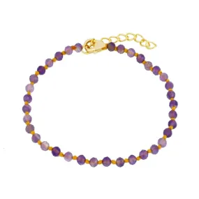 Pulsera Naia Amatista Oro