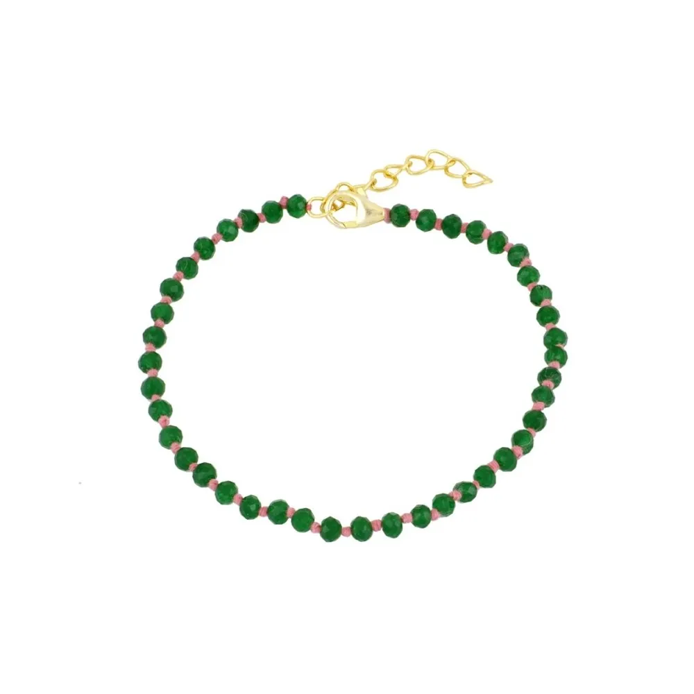 Pulsera Naia Onyx Verde Oro