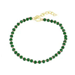 Pulsera Naia Onyx Verde Oro