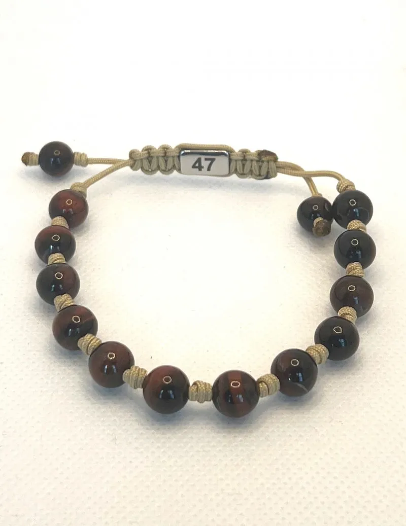 Pulsera natural Stones TIGER BROWN beige