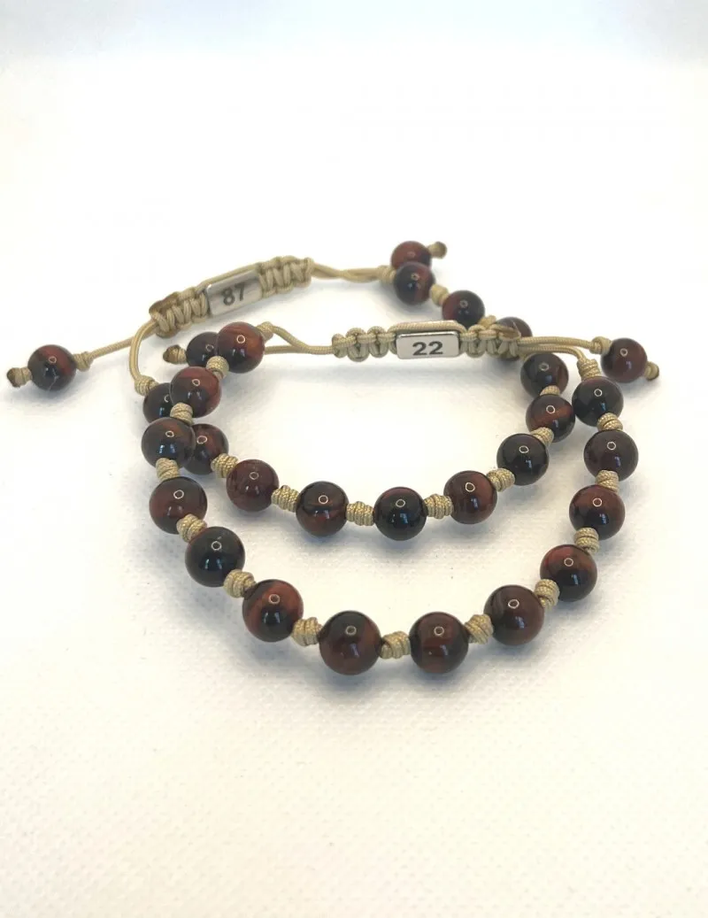 Pulsera natural Stones TIGER BROWN beige