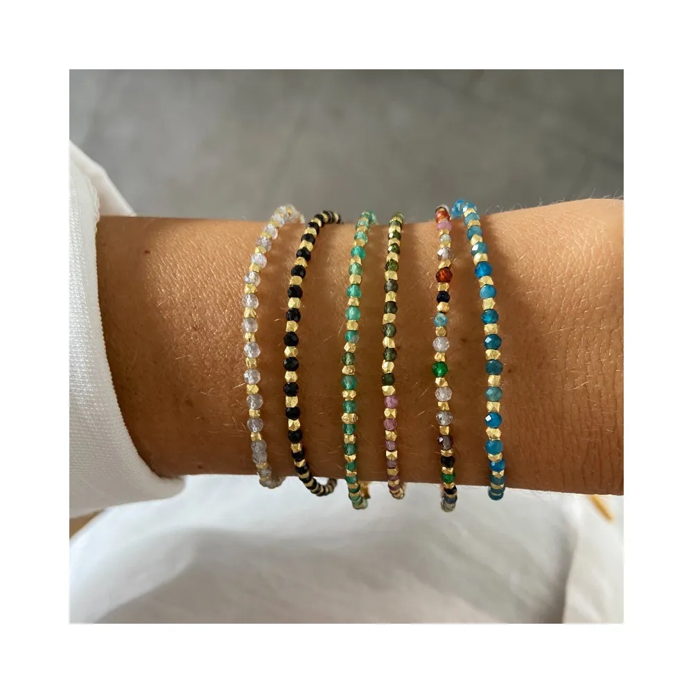 Pulsera Tuk Ónix Verde Oro