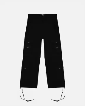 Riviera Wide Cargo Pants Black