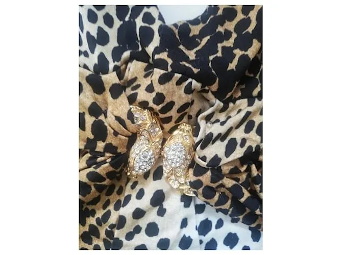 Roberto Cavalli Tops Estampado de leopardo 