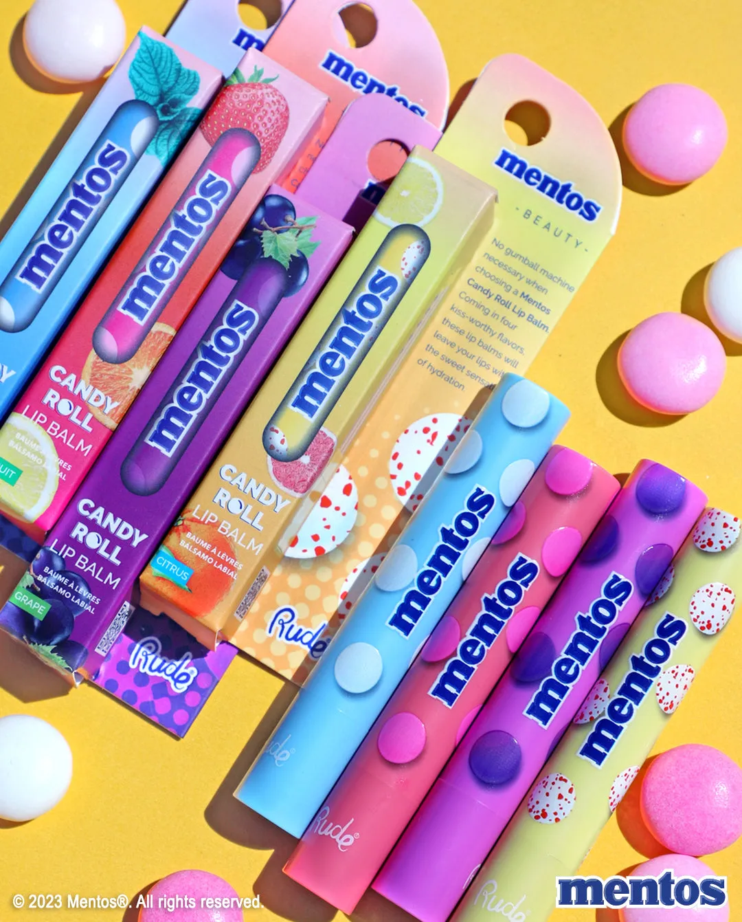 RUDE Mentos Candy Roll Lip Balm