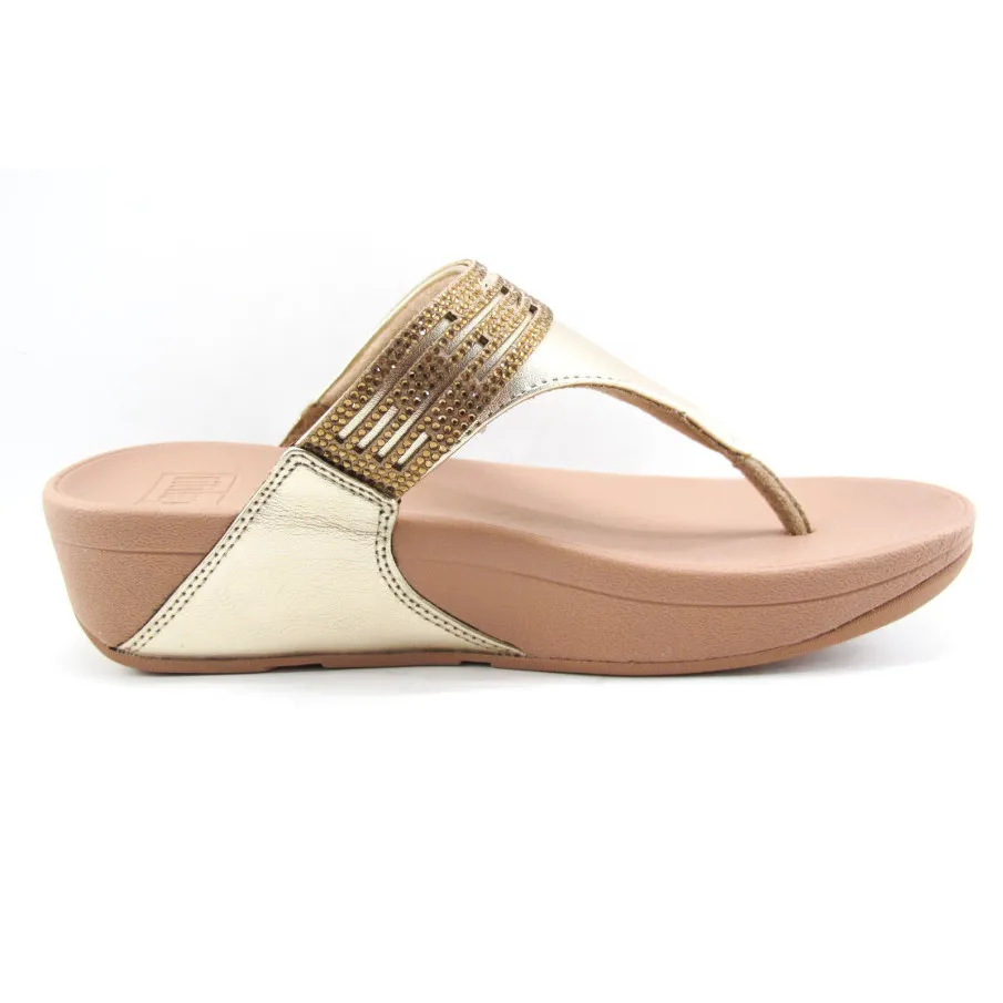 SANDALIA FITFLOP LULU PLATINO