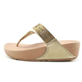 SANDALIA FITFLOP LULU PLATINO