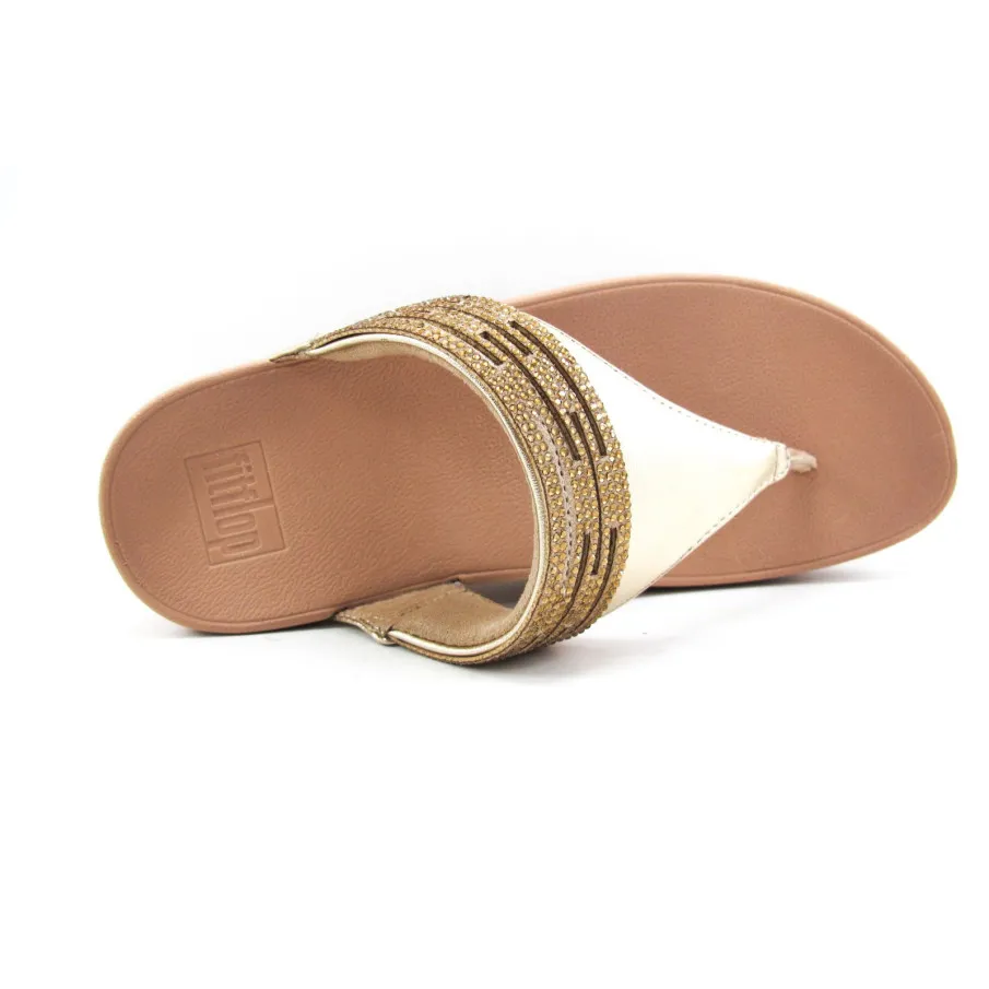 SANDALIA FITFLOP LULU PLATINO