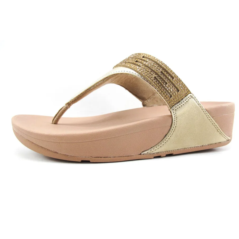 SANDALIA FITFLOP LULU PLATINO