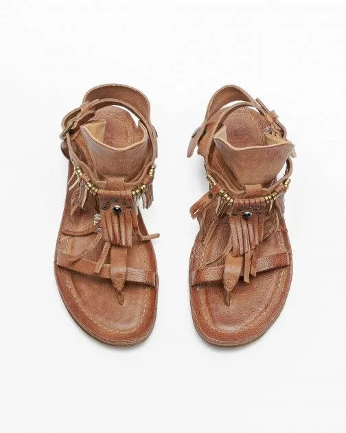 Sandalias planas A.S.98 53401A Camel