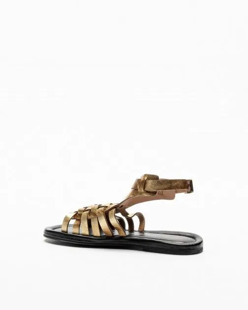 Sandalias planas A.S.98 B74007 Dorado