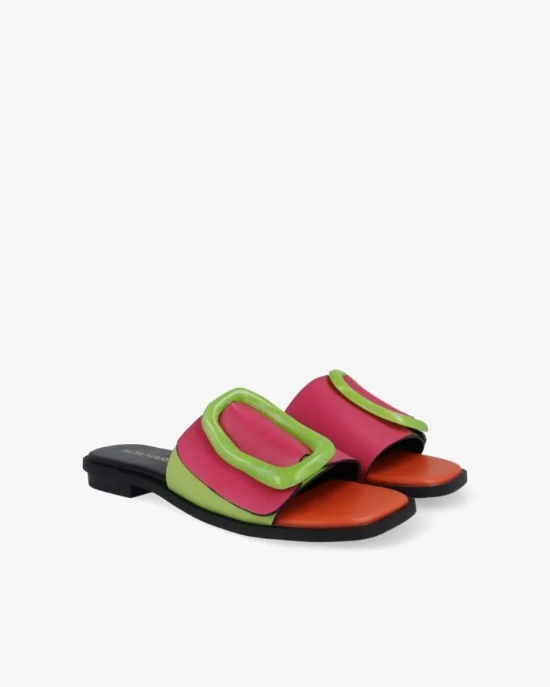 Sandalias planas mujer Noa Harmon multicolor