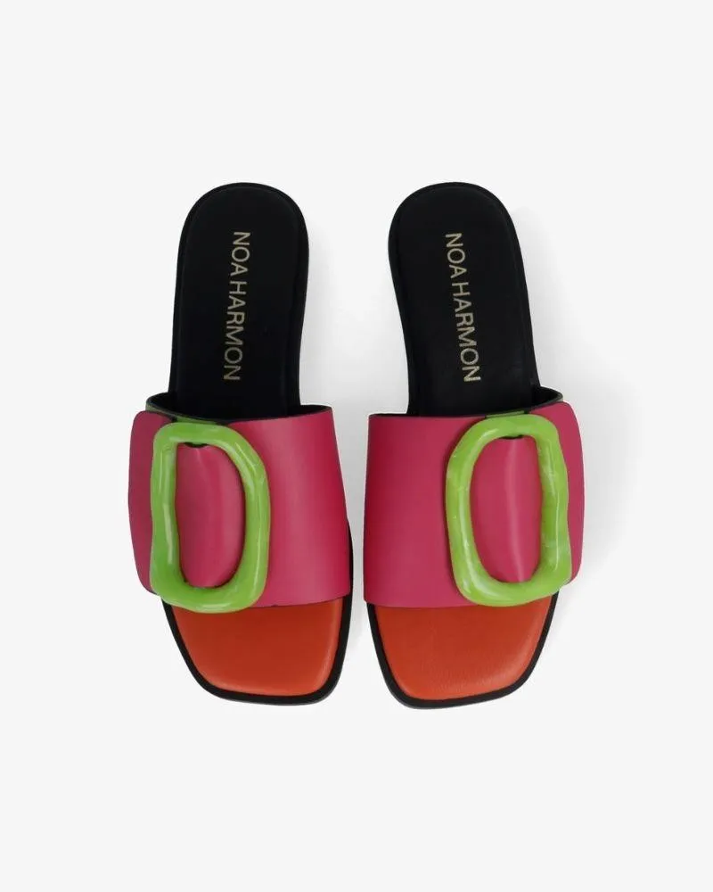 Sandalias planas mujer Noa Harmon multicolor