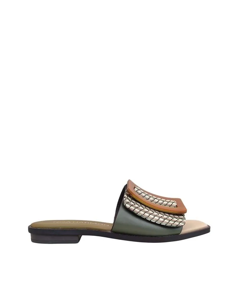 Sandalias planas Noa Harmon mujer verdes