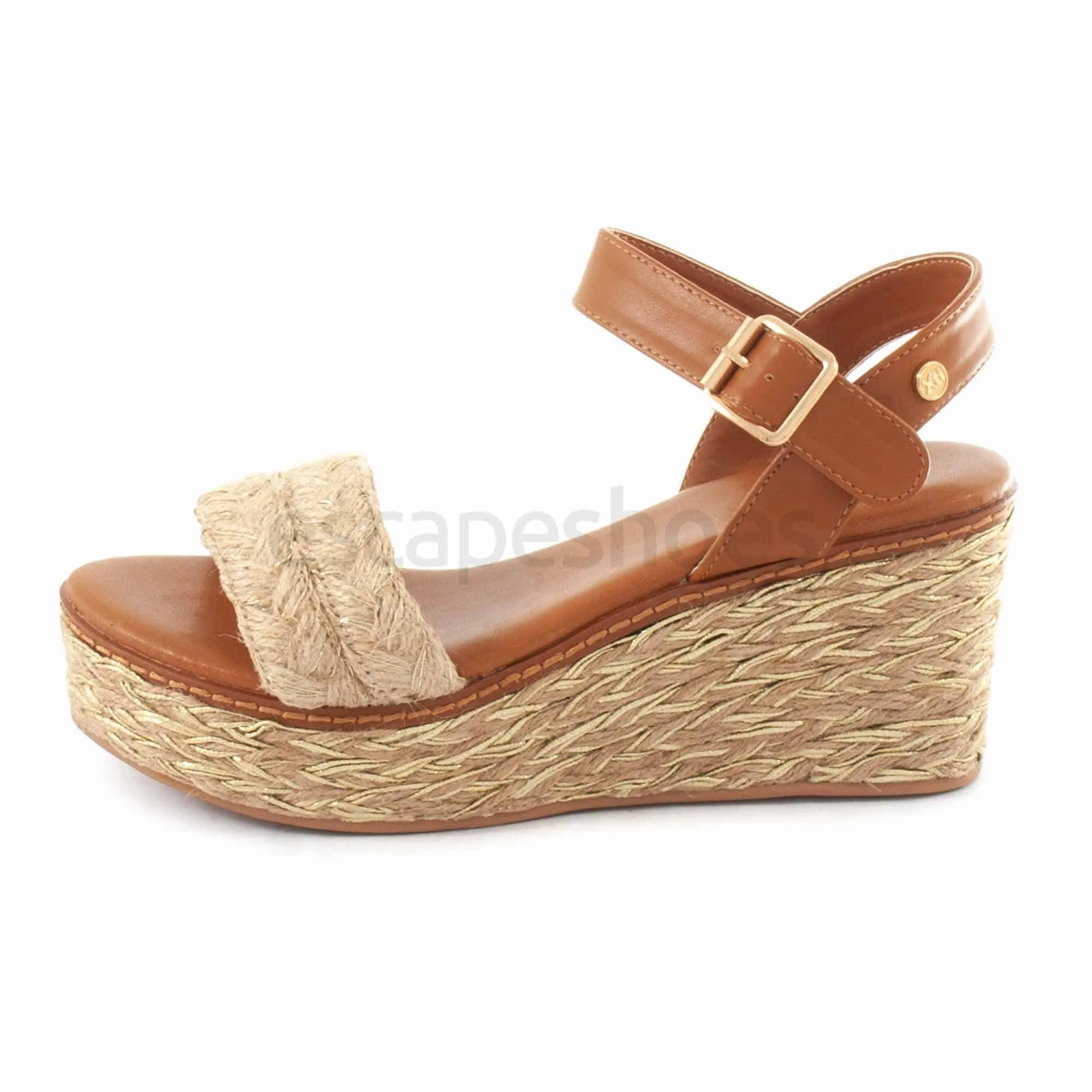 Sandalias XTI Tex Cunha Corda 141063 Ouro