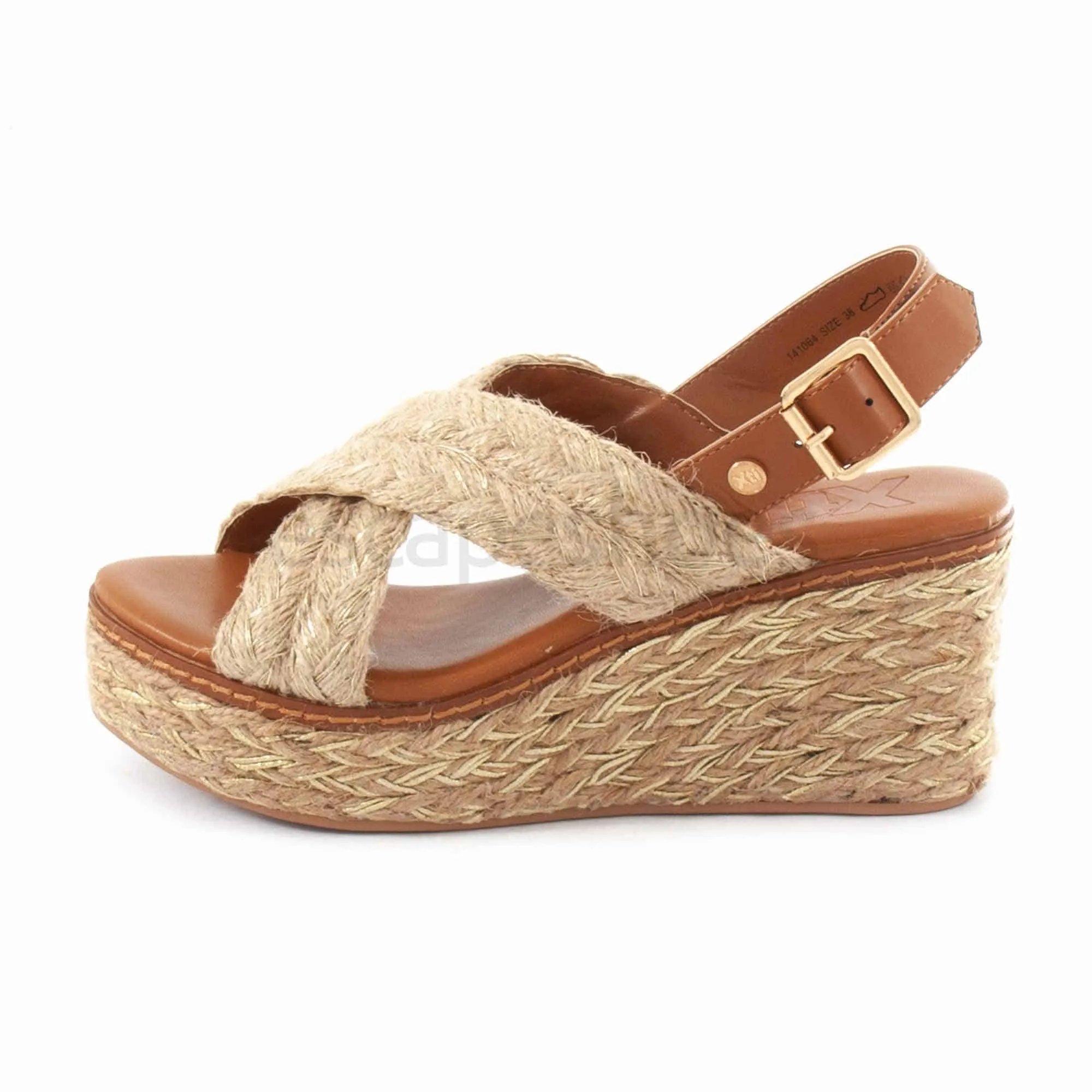 Sandalias XTI Tex Cunha Corda 141064 Ouro