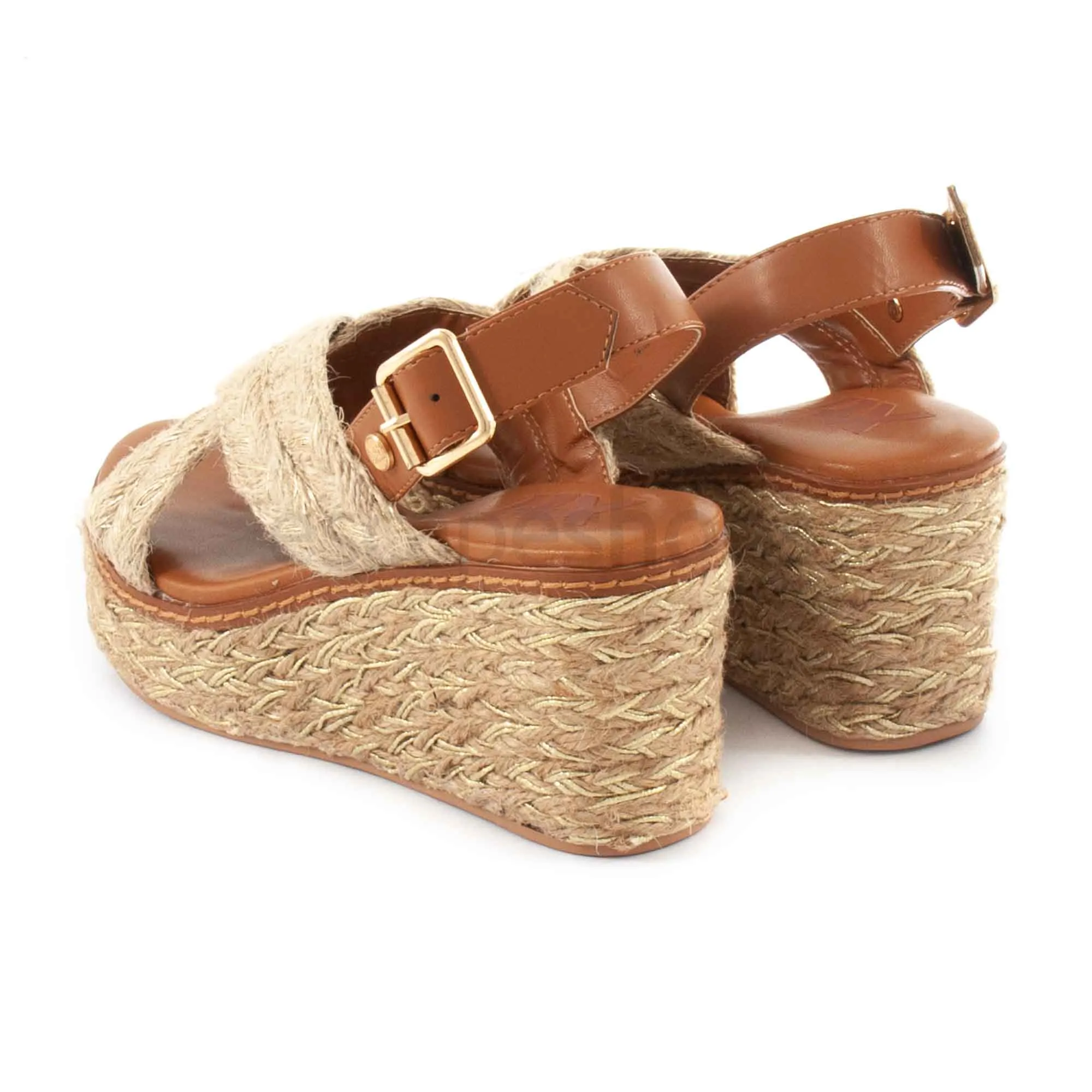 Sandalias XTI Tex Cunha Corda 141064 Ouro