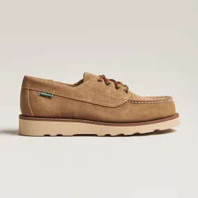 Sebago Askookfield Suede Boat Shoe Beige Camel