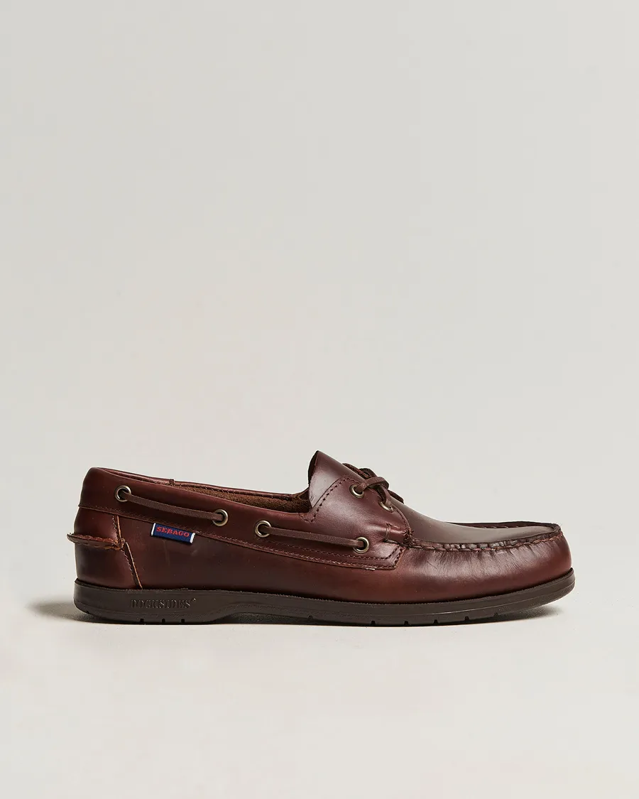 Sebago Endeavor Oiled Leather Boat Shoe Brown