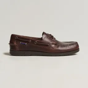 Sebago Endeavor Oiled Leather Boat Shoe Brown