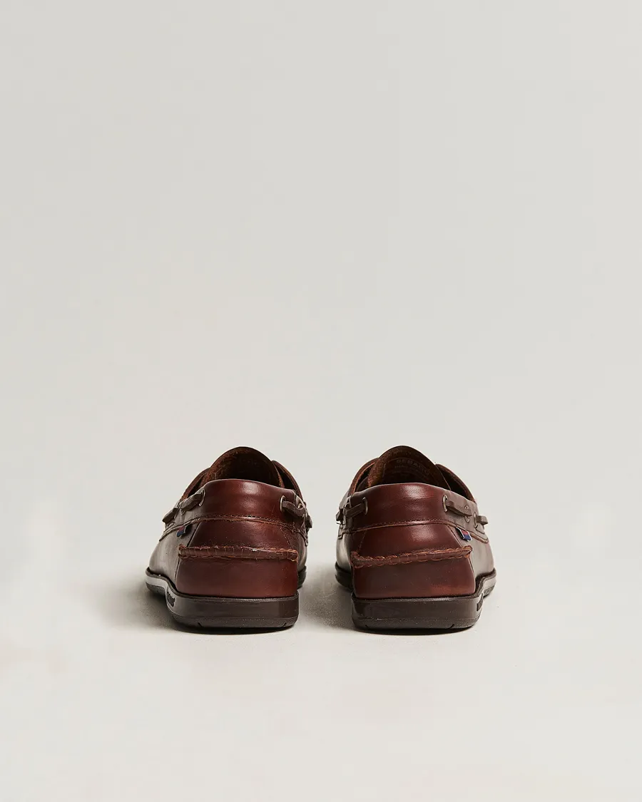 Sebago Endeavor Oiled Leather Boat Shoe Brown