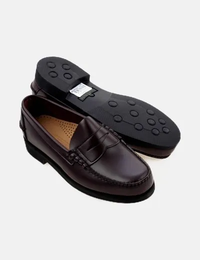 Sebago Mocasín granate básico