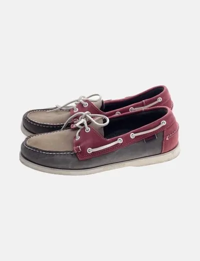 Sebago Náutico multicolor acordonado