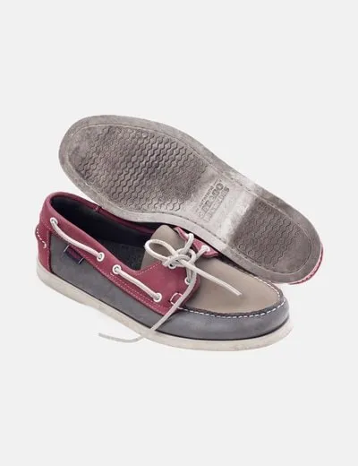 Sebago Náutico multicolor acordonado